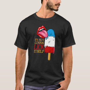 T-shirt Ça ne va pas se lick le 4 Juillet Popsicl