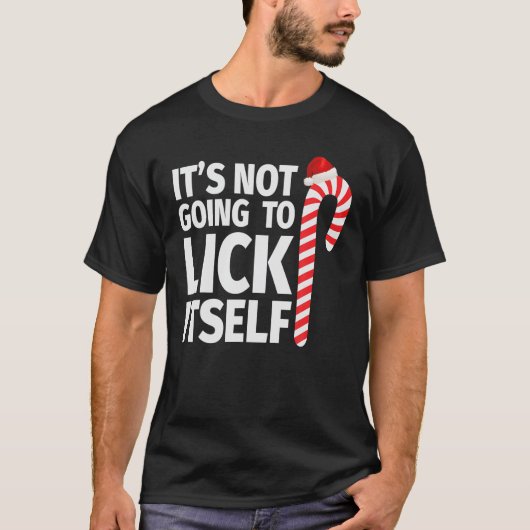 T-shirt Ça ne va pas se lick Sucre de canne de Noël (Devant)