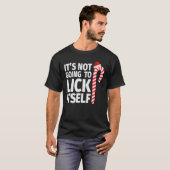 T-shirt Ça ne va pas se lick Sucre de canne de Noël (Devant entier)