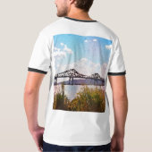 T-shirt Ça sera toujours le Tappan Zee pour moi Ringer (Dos entier)