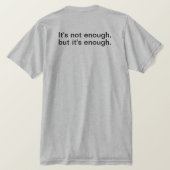 T-shirt ça suffit pour aujourd'hui (Design dos)