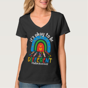 T-shirt Ça va être différent Cool Rainbow Autism Award