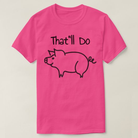 T-shirt Ça va faire du cochon (Design devant)