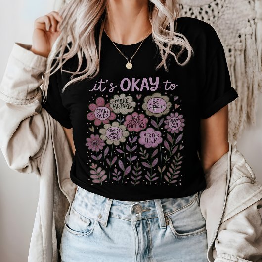 T-shirt Ça va pour Boho Floral