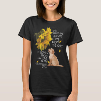 T-shirt Ça Vient De L'Amour Dans Mes Yeux De Retriever