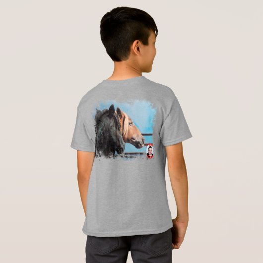 T-shirt Caballos (Dos entier)