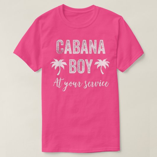 T-shirt Cabana Boy Pool Party Bartender Mens 4 (Design devant)