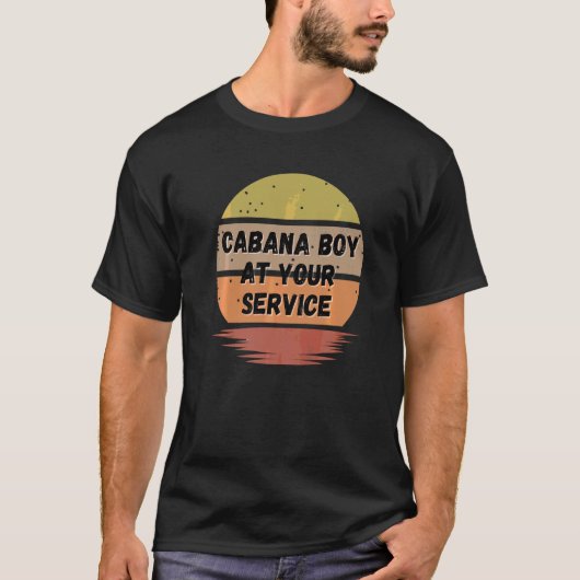 T-shirt Cabana Boy Summer Pool Party Bartender Bartending (Devant)