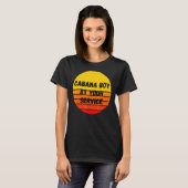 T-shirt Cabana Boy Summer Pool Party Bartender Bartending (Devant entier)