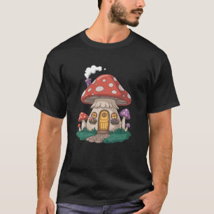 T-shirt Cabane Champignon Fantastique Cottage Magique