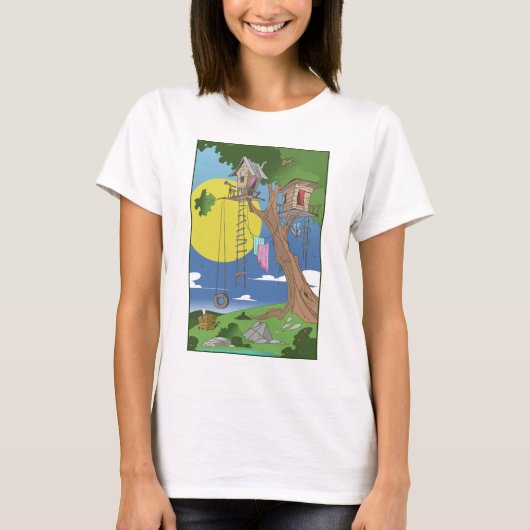 T-shirt Cabane dans un arbre (Devant)