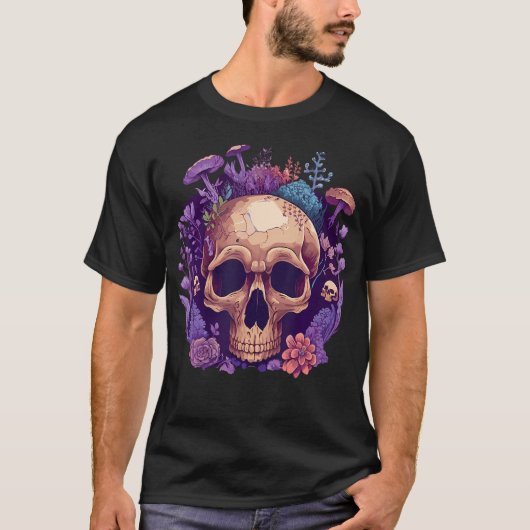 T-shirt Cabane de collectionneur de champignons crâniens, (Devant)
