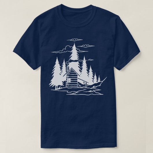 T-shirt Cabane de la forêt (Design devant)