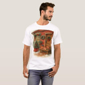 T-shirt Cabane de Noël Cosy (Devant entier)