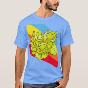 T-shirt Cabbage lettuce Vegetables Food Vegan Vegetarian 