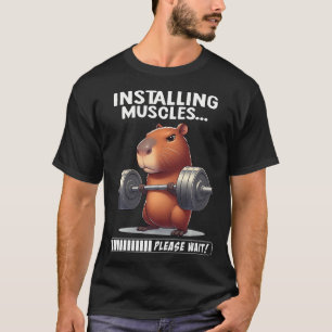 T-shirt Cabia Muscle Building Fitness Cabia Haltères