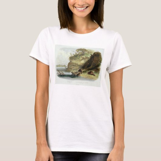 T-shirt Cabine de castor sur le Missouri, plaque 17 du vol (Devant)