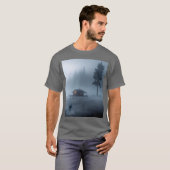 T-shirt Cabine de journaux par le lac Haunted (Devant entier)