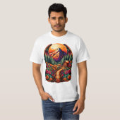T-shirt Cabine de montagne (Devant entier)