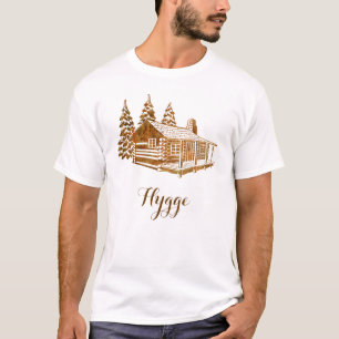 T-shirt Cabine de rondin confortable - Hygge ou votre