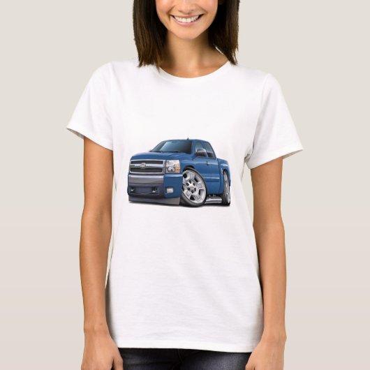 T-shirt Cabine prolongée de granit bleu de Chevy Silverado (Devant)