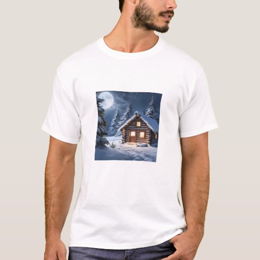 T-shirt Cabine rustique Moonlight (Devant)