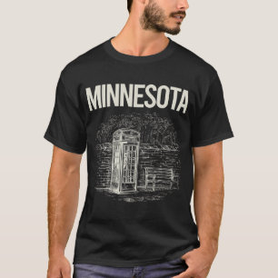 T-shirt Cabine téléphonique vintage Minnesota