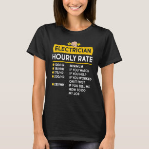 T-shirt Câble électrique à tarif horaire