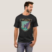 T-shirt Cabo San Lucas Arch Mexique Retro Cercle en détres (Devant entier)