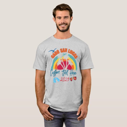 T-shirt Cabo San Lucas Mexique Personnalisation des vacanc (Devant entier)