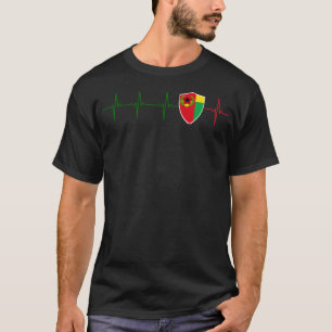 T-shirt Cabo Verde Historic Flag Shield Heartbeat