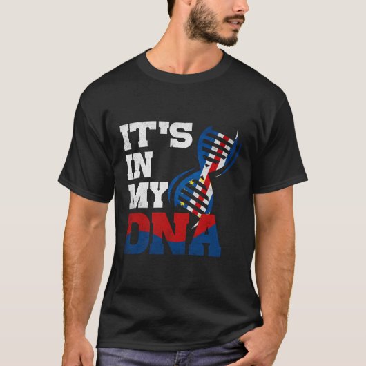 T-shirt Cabo Verde Son dans mon ADN Cabo drapeau verdien C (Devant)