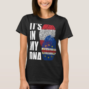 T-shirt Cabo Verdean Et Autrichienne Mélange L'ADN Patrimo