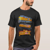 T-shirt Caboose Freight Train Engine (Devant)