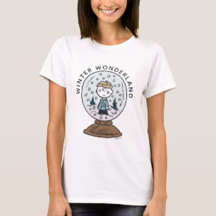 T-shirt cacahuètes   Charlie Brown Snow Globe