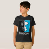 T-shirt cacahuètes | Conception géométrique Snoopy (Devant entier)