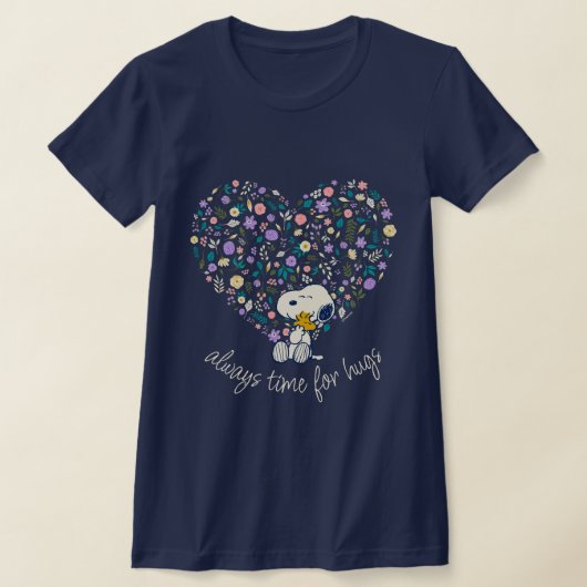 T-shirt cacahuètes en fleur | Snoopy Heart (Poser)
