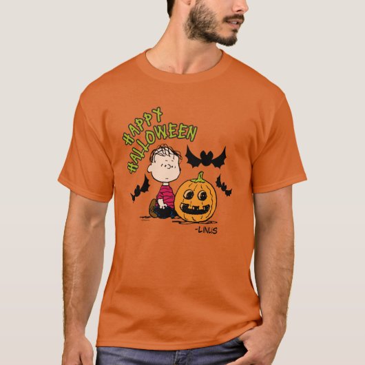 T-shirt cacahuètes | Happy Halloween Linus (Devant)