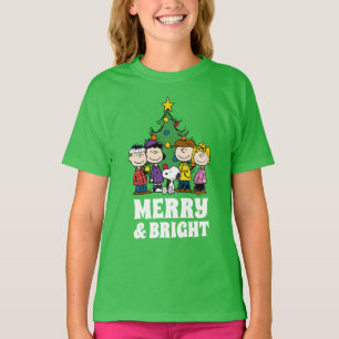 T-shirt cacahuètes   La Bande autour de l'arbre de Noël