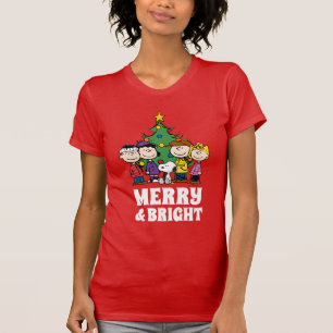 T-shirt cacahuètes La Bande autour de l'arbre de Noël