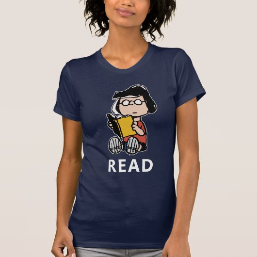 T-shirt cacahuètes | Lecture Marcie (Devant)