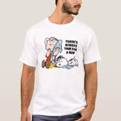 T-shirt cacahuètes | Lin, Snoopy & Woodstock Napping (Devant)