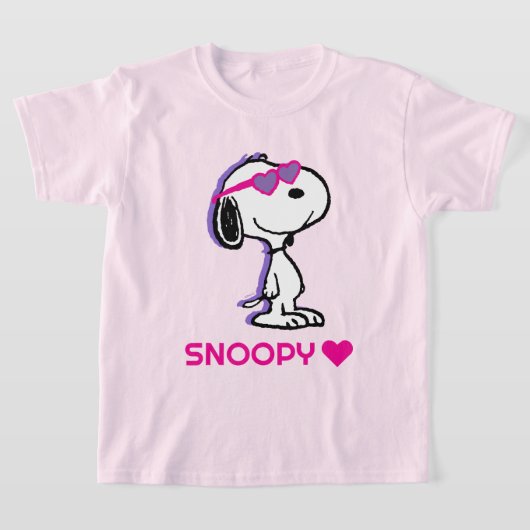 T-shirt cacahuètes | Lunettes de soleil Coeur Snoopy (Poser)
