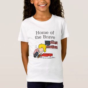 T-Shirt cacahuètes Patriotique Schroeder & Son Piano