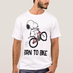 T-shirt cacahuètes   Roue à vélo Snoopy