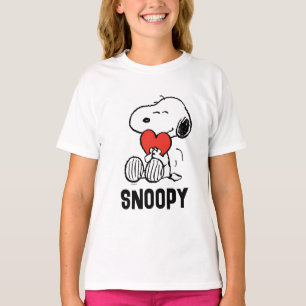 T-shirt cacahuètes   Saint Valentin   Snoopy Heart Hug
