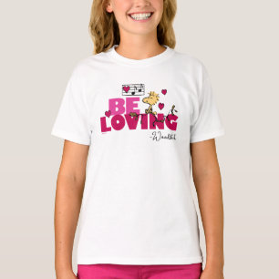 T-shirt cacahuètes Saint Valentin Woodstock Be Love