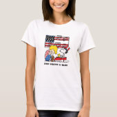 T-shirt cacahuètes | Schroeder patriotique, Woodstock & Sn (Devant)