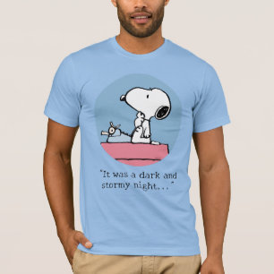 T-shirt cacahuètes Snoopy à la machine à écrire