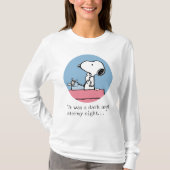 T-shirt cacahuètes | Snoopy à la machine à écrire (Devant)